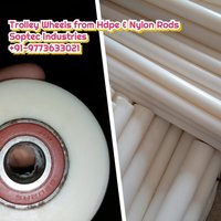 trolley wheels from hdpe &Nylon rods