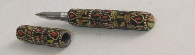 Metal Stone Work Decorative Pen