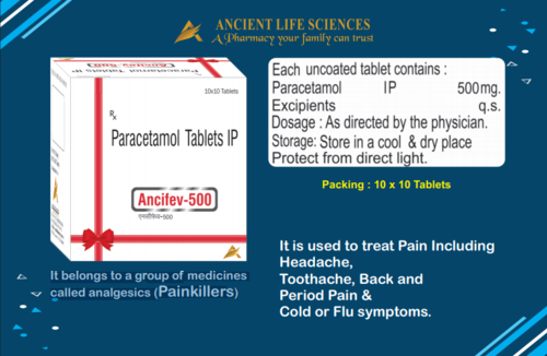ANCIFEV 500 - Paracetamol 500 mg Tablets | General Antibiotic Medicine for Effective Relief