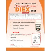 Ayurvedic Herbal Tablet For Dysentery - Diex Tablet