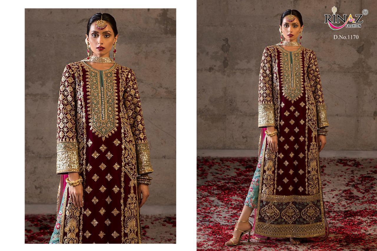 Rinaz Block Buster hits Vol 8 Fox Georgette With Work Pakistani Suit Catalog