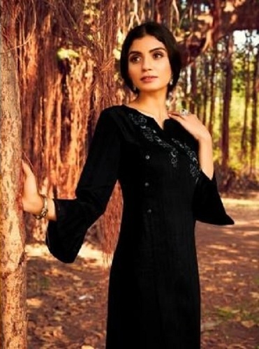 Kalaroop Zili Lining Silk With Work Designer Kurti Catalog