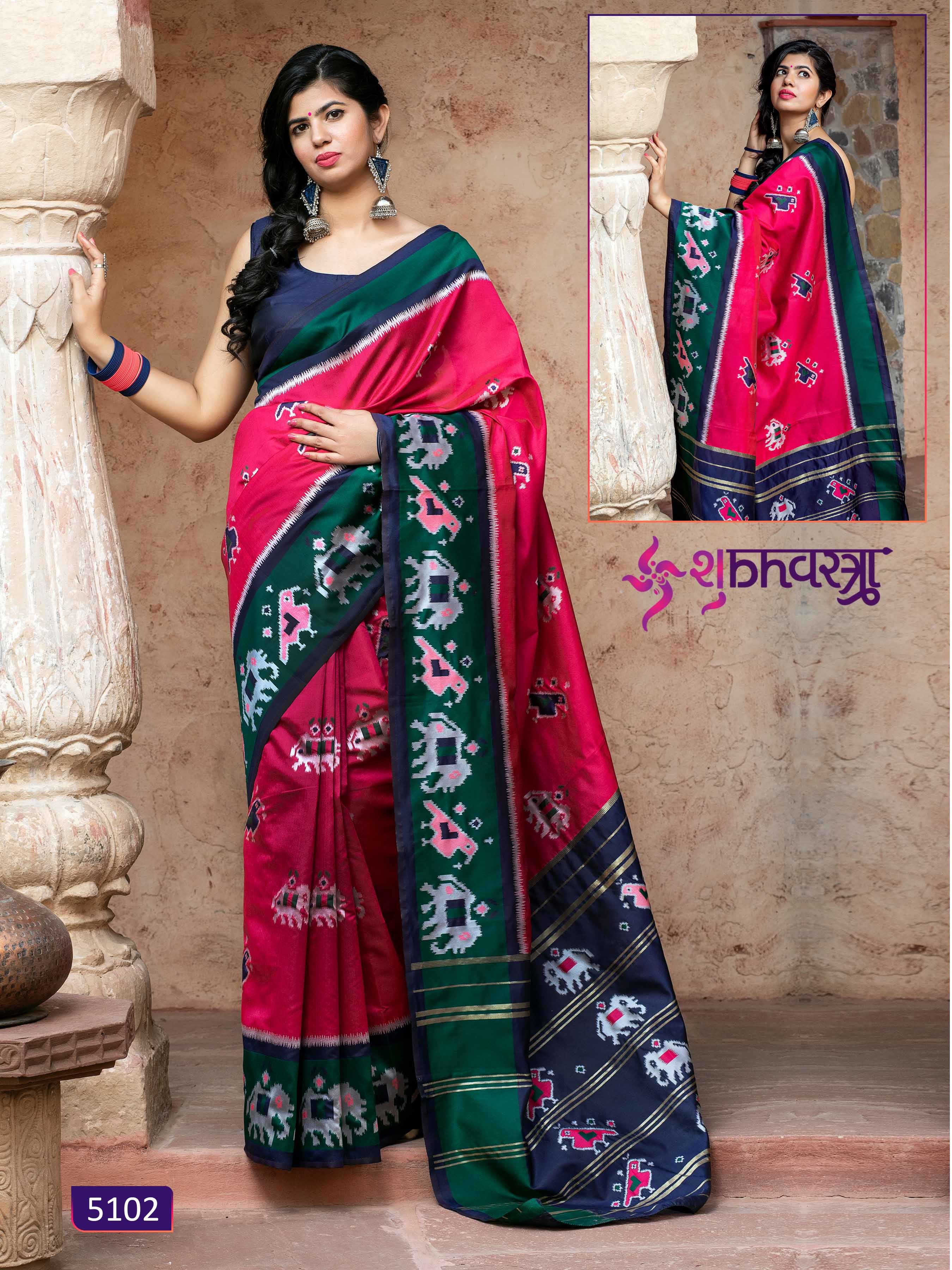 Shubh Vastra Patola Vol 1 Banarasi Jacquard Saree Catalog