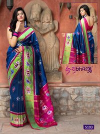 Shubh Vastra Patola Vol 1 Banarasi Jacquard Saree Catalog