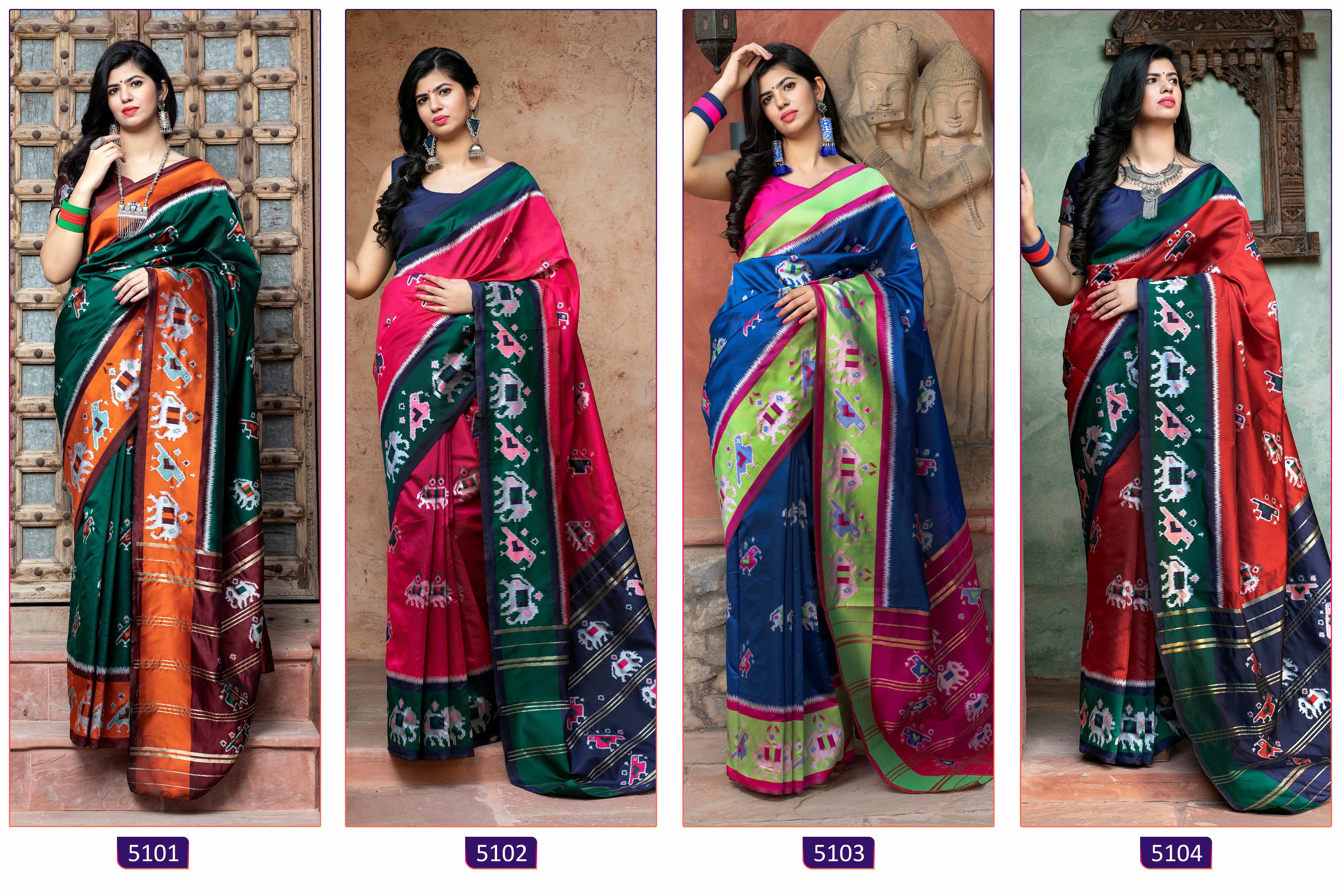 Shubh Vastra Patola Vol 1 Banarasi Jacquard Saree Catalog
