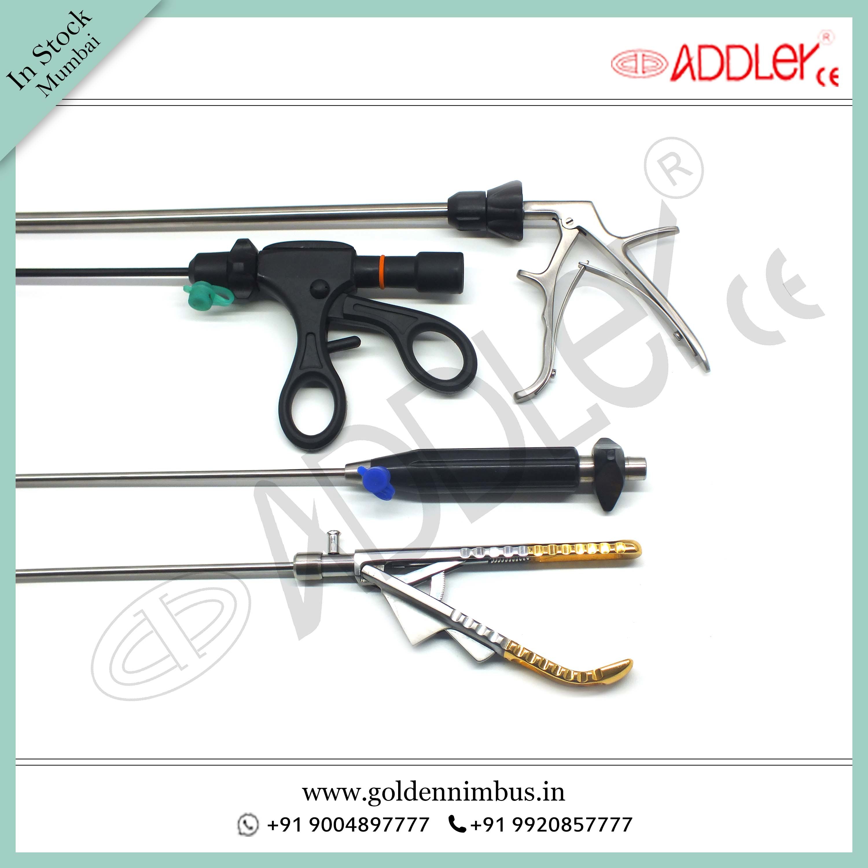 Brand New ADDLER Laparoscopic And Endoscopic Surgical Set