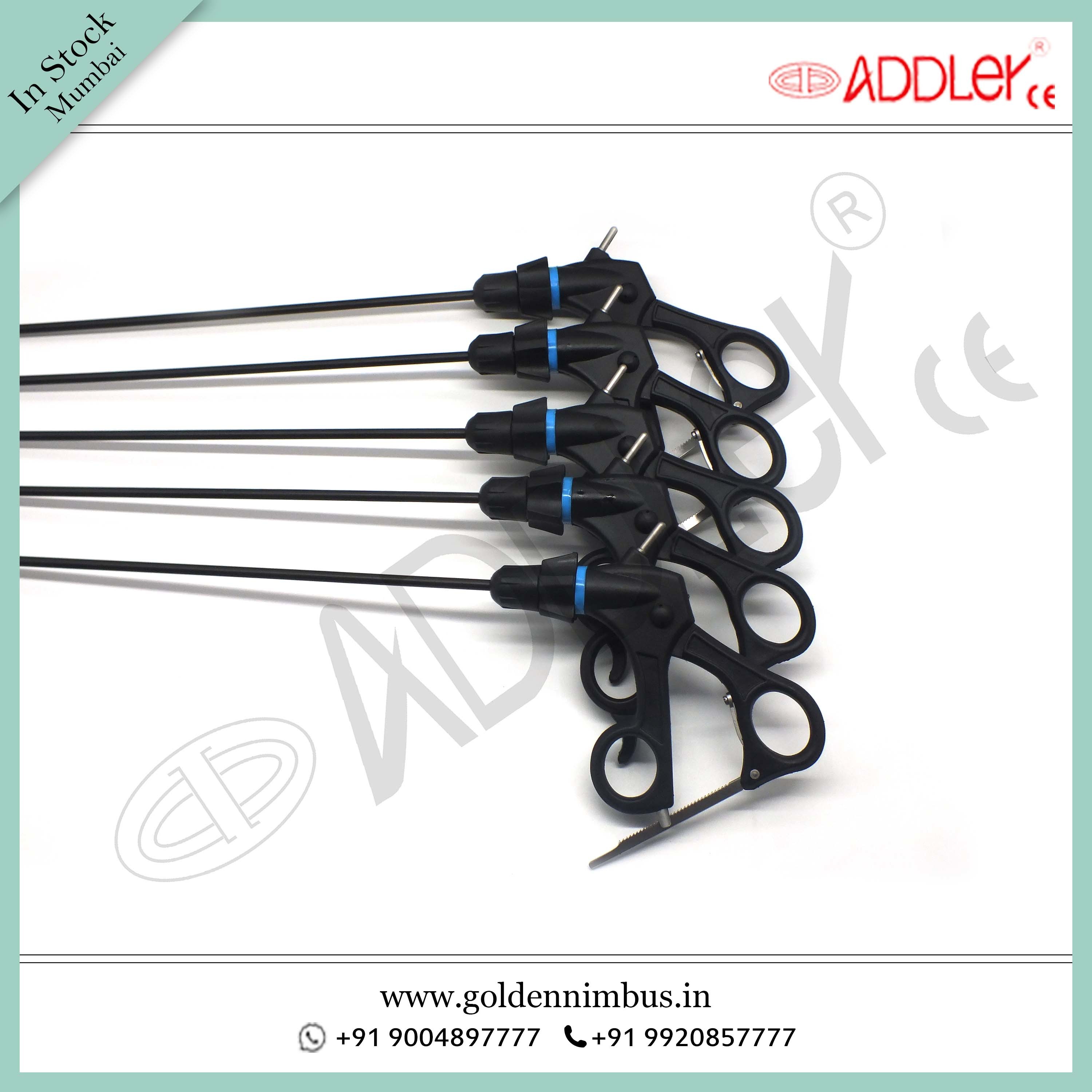 Brand New Addler Laparoscopic & Endoscopic Grasper Set Of 5