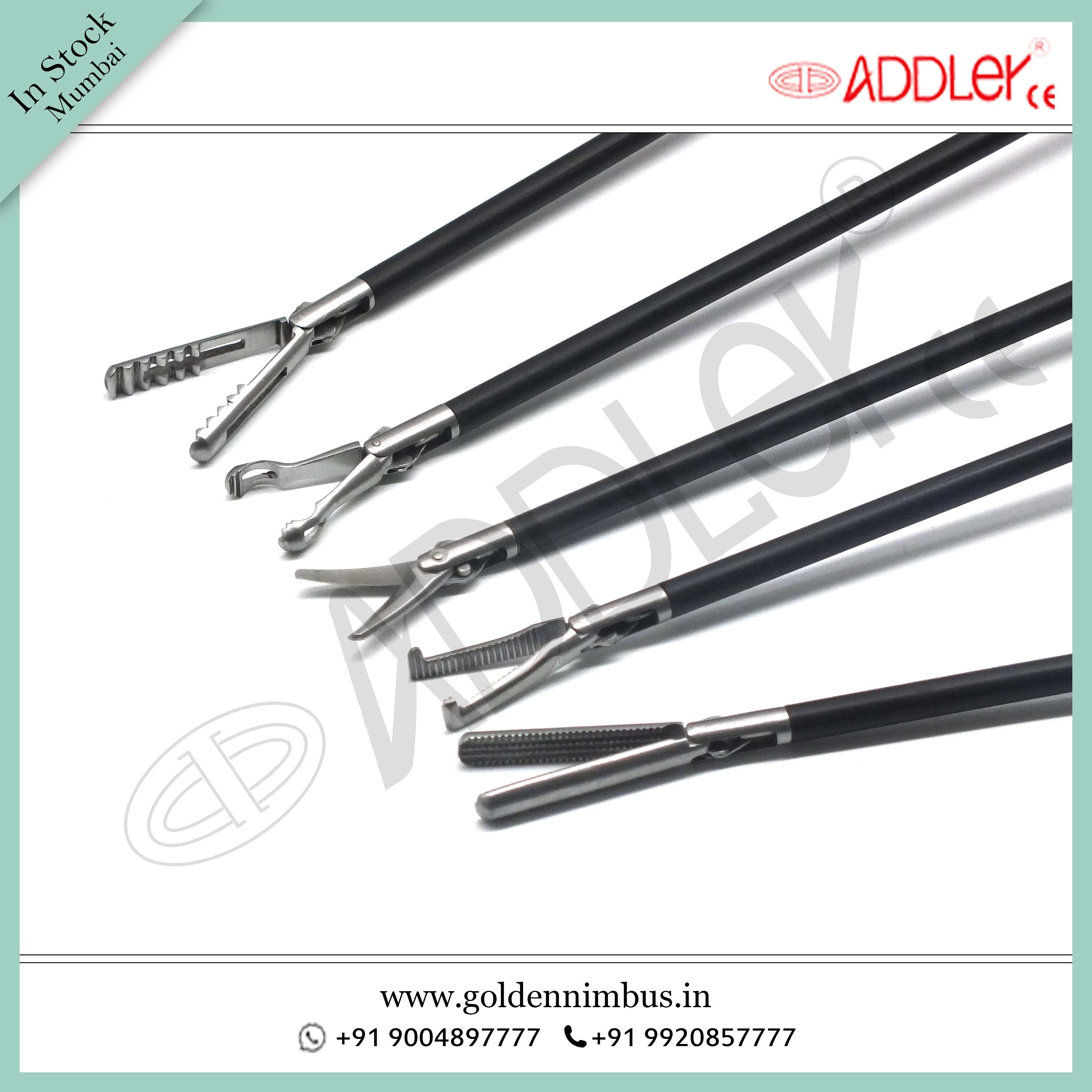 Brand New Addler Laparoscopic & Endoscopic Grasper Set Of 5