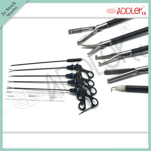 Brand New Addler Laparoscopic & Endoscopic Grasper Set Of 4 And Monopolar Hook