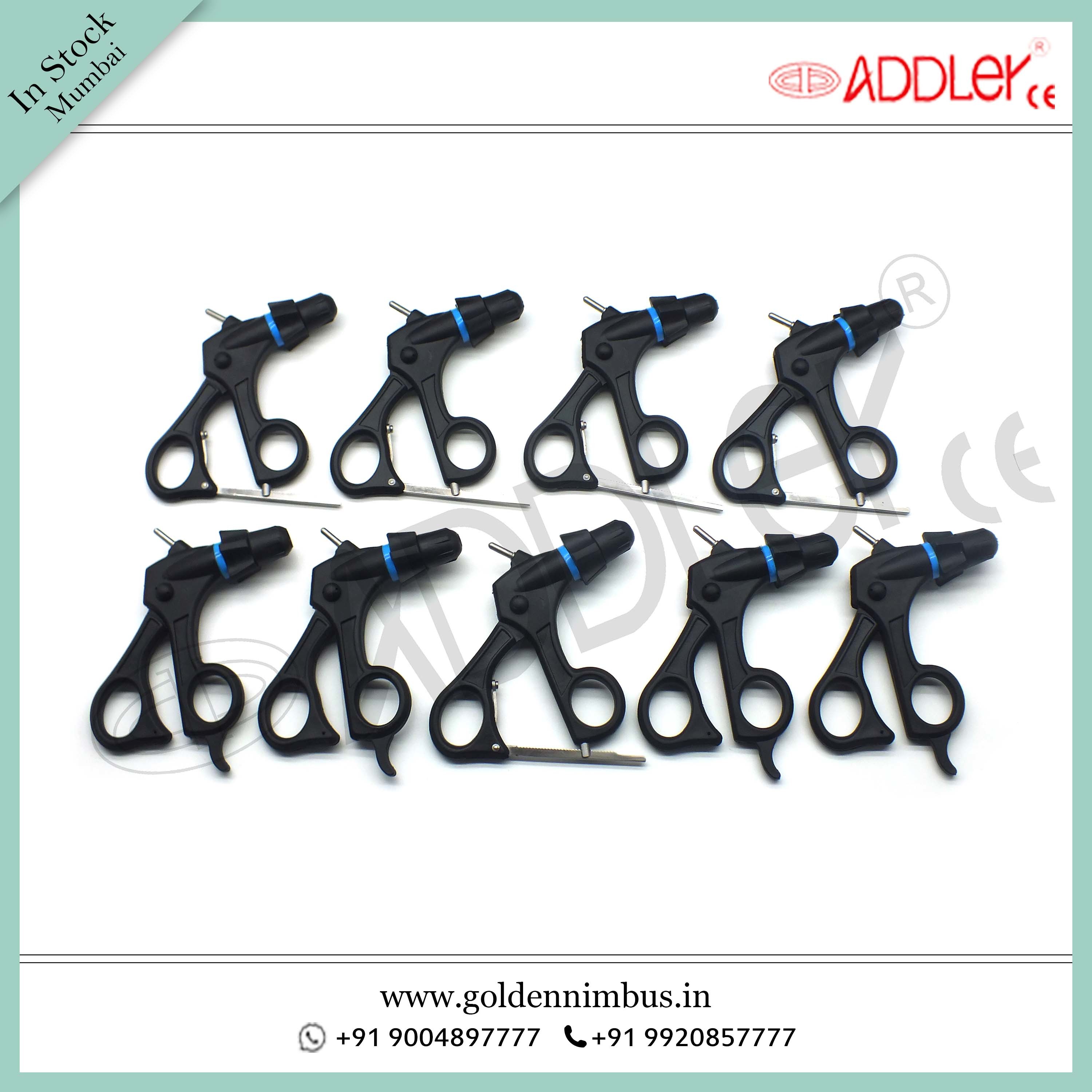 Brand New Addler Laparoscopic & Endoscopic Grasper Set Of 9