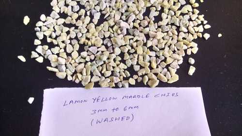 Terrazzo flooring For Lemon Yellow Crushed Marble Aggregate And Chips