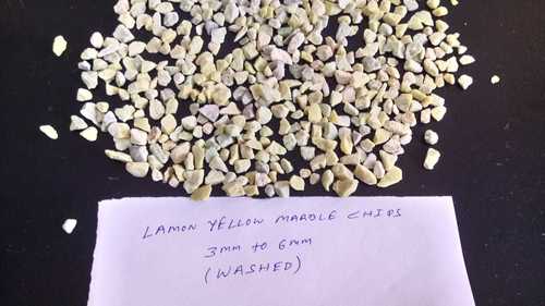 VERY ATTRACTIVE LEMON YELLOW TERRAZZO FLORING CHIPS AND SAND AND PEA GRAVELS WHOLESALE MANUFACTURER