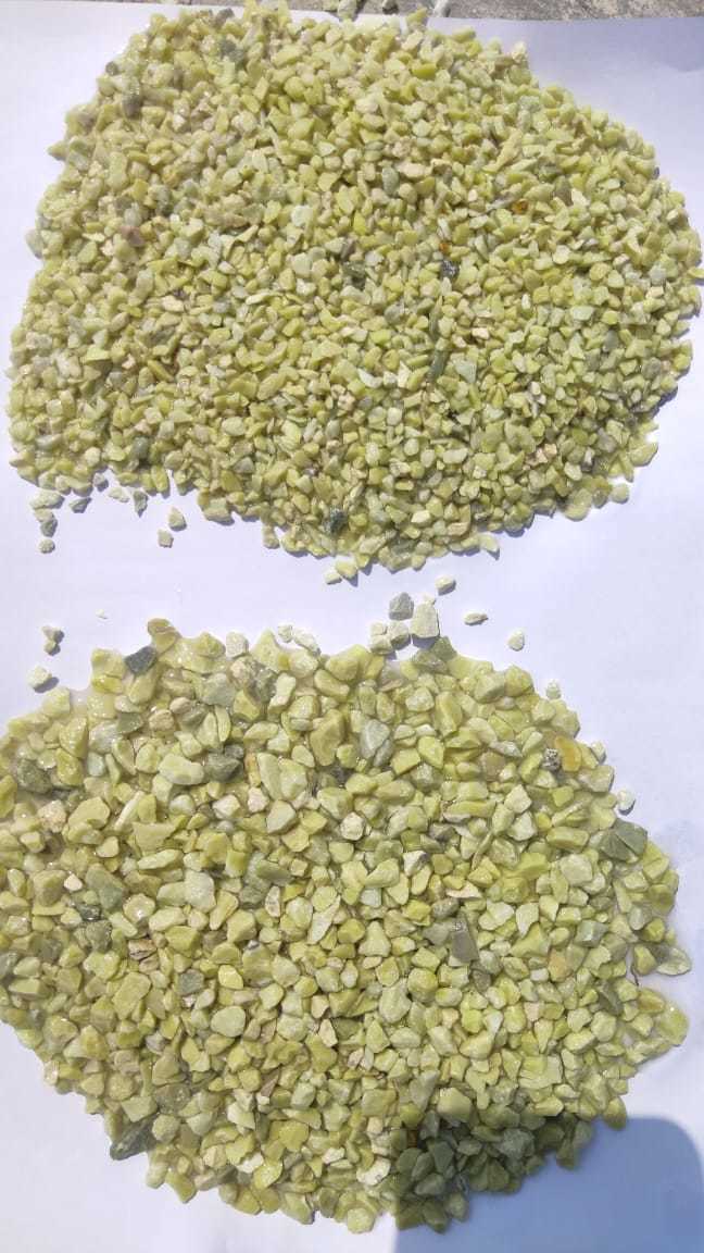 Terrazzo flooring For natural color Lemon Yellow Crushed Marble water wash Aggregate with best price