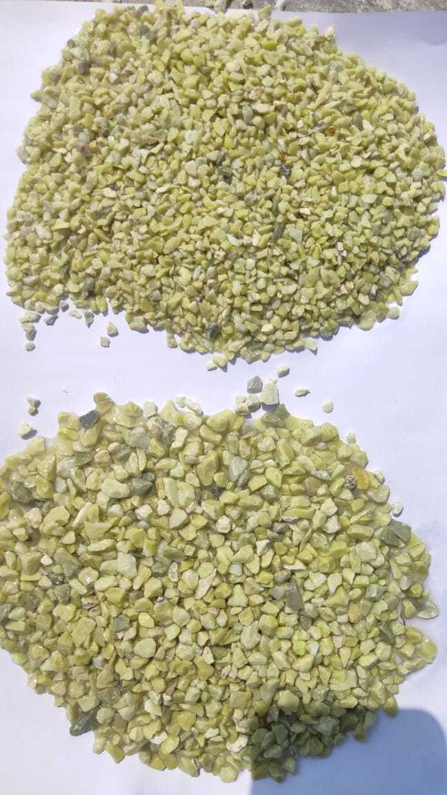 VERY ATTRACTIVE LEMON YELLOW TERRAZZO FLORING CHIPS AND SAND AND PEA GRAVELS WHOLESALE MANUFACTURER