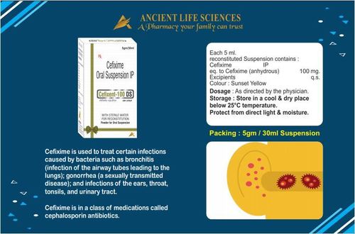 Cefixent 100 Ds General Medicines