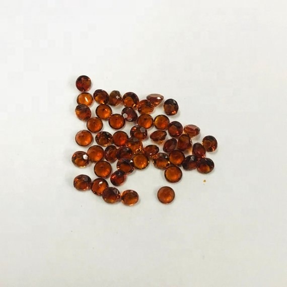 4mm Madeira Citrine Faceted Round Loose Gemstones