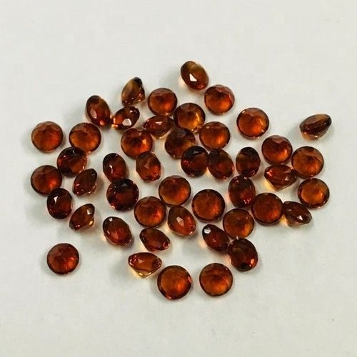 5mm Brandy Citrine Faceted Round Loose Gemstones