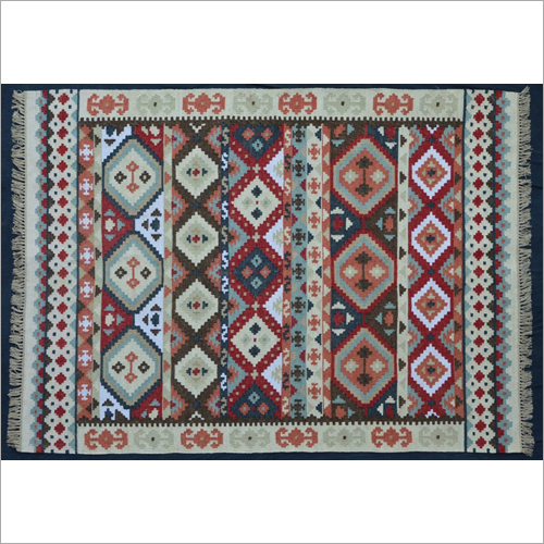 Hand Woven Polyester Flat Weave Kilim