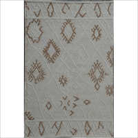 Hand Woven Woolen Half Loop Rug