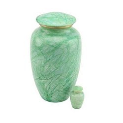 Blue Aluminium Adult Ashes Urn
