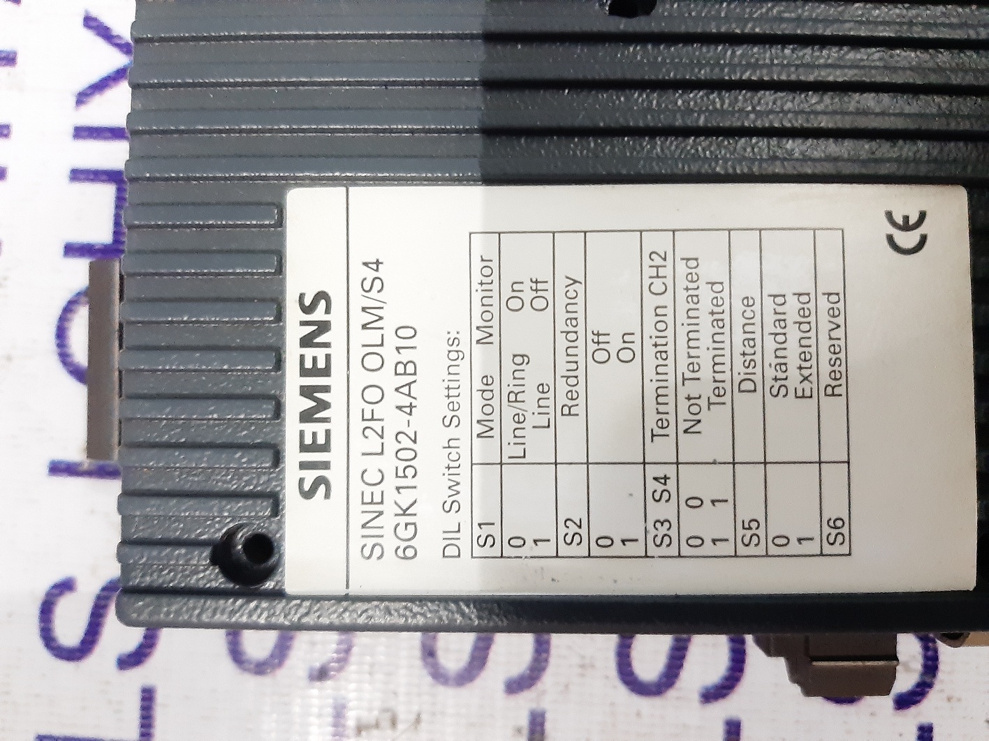 SIEMENS SIMATIC NET OPTICAL LINK MODULE 6GK1502-4AB10