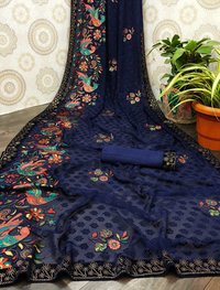 Designer Brasso Fabric Saree
