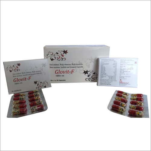 Glovit - F Antioxidant, multivitamin, multimineral, beta carotene ,inositol & lycopene capsules