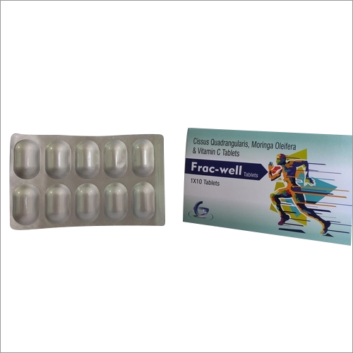 Frac-well cissus quadrangularis,moringa oleifera,vitamin c tablets