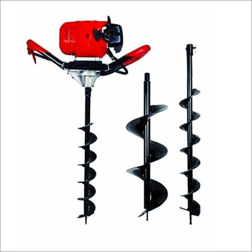 Earth Auger 63 CC Engine With 4 Inch And 8 Inch Drill