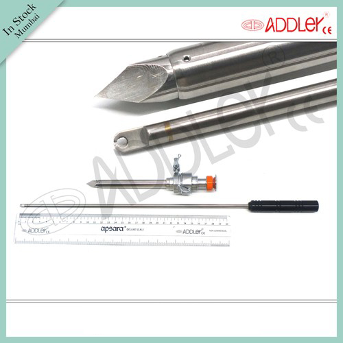 Brand New Addler Laparoscopic 10mm Trocar With 5mm Knot Pusher