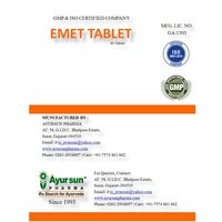 Herbal Ayursun Medicine For Travel Sickness - Emet Tablet