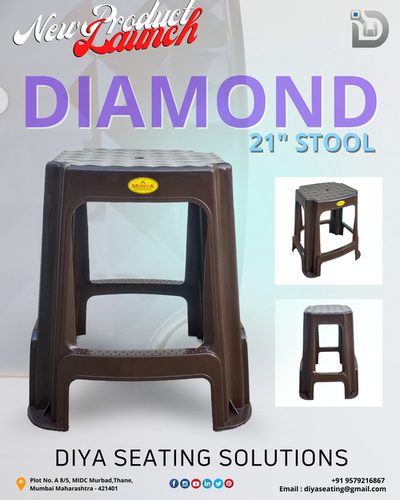 Diamond Plastic Stool By DIYA SEATING SOLUTIONS