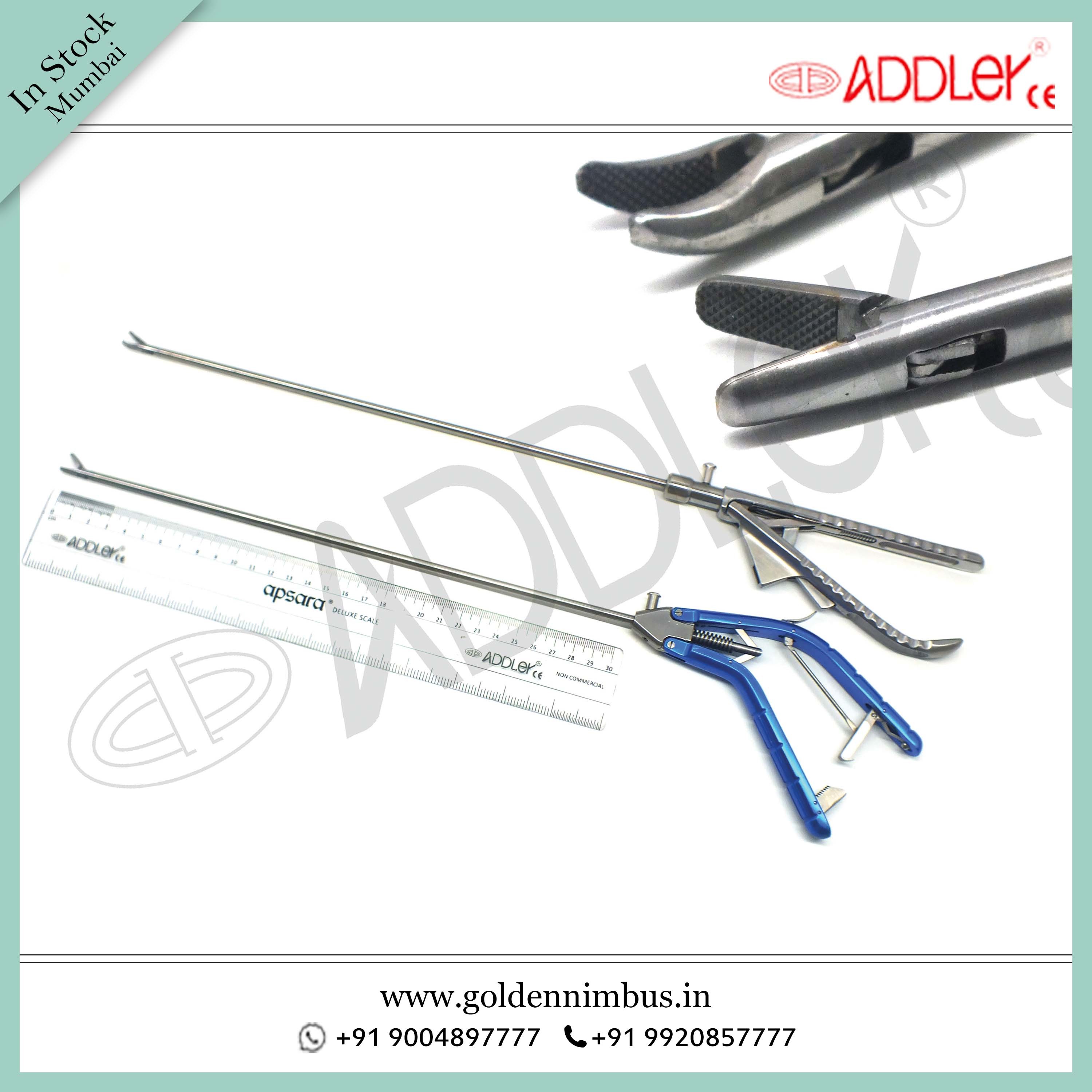 Brand New Addler Laparoscopic 5mm Needle Holder Storz Type Straight And Ethicon Type Curved