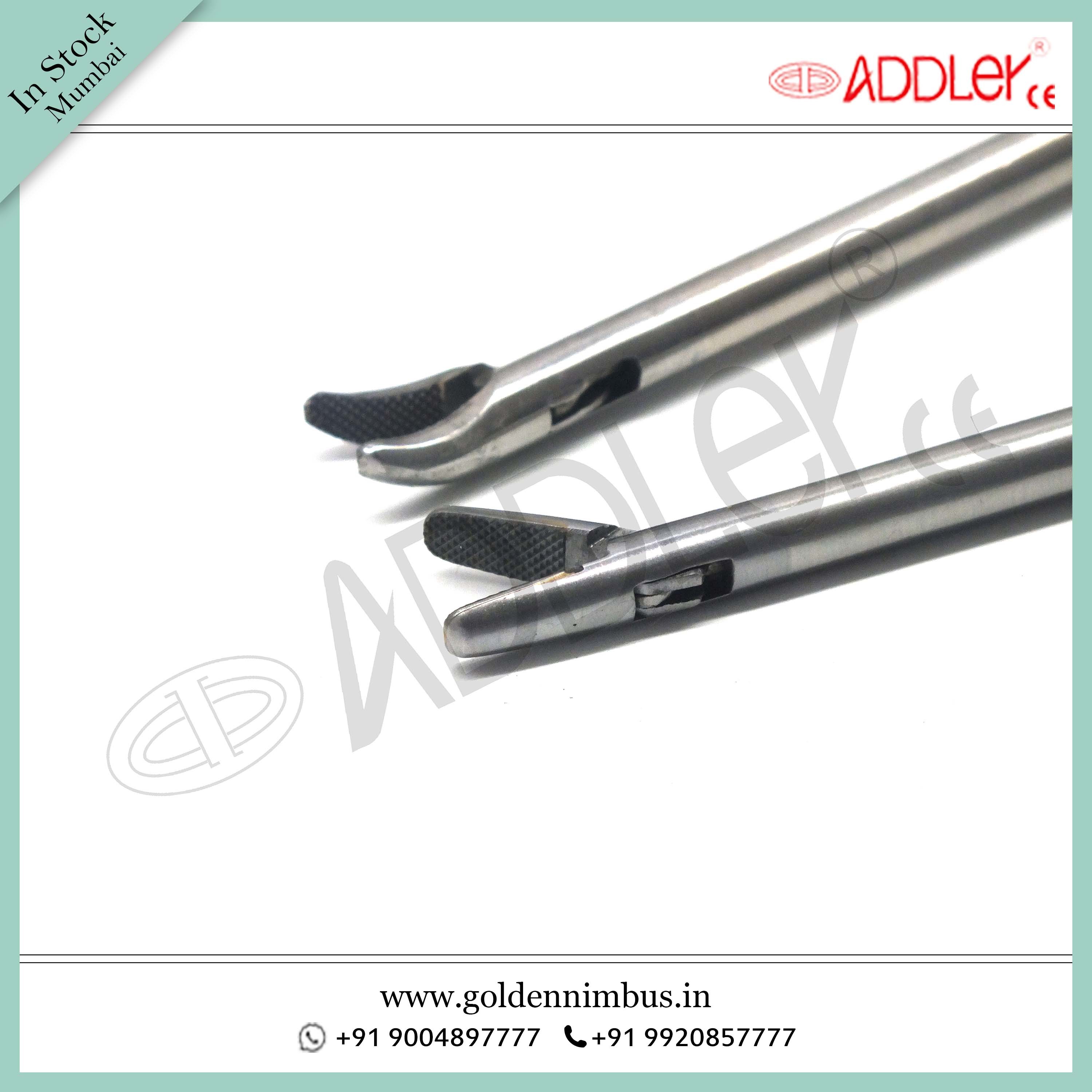 Brand New Addler Laparoscopic 5mm Needle Holder Storz Type Straight And Ethicon Type Curved
