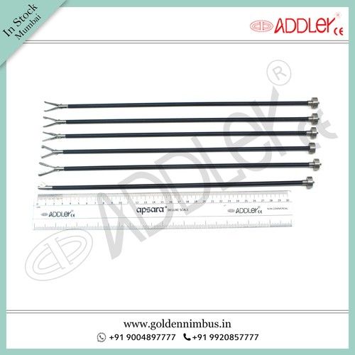 Brand New Addler Laparoscopic Grasper Set Of 6 With Handle