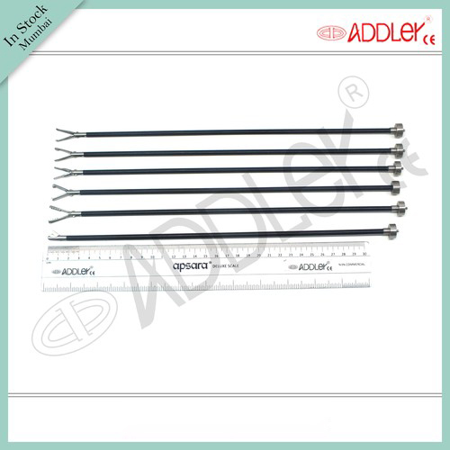 Brand New Addler Laparoscopic Grasper Set Of 6 With Handle