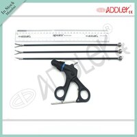 Brand New Addler Laparoscopic Grasper Set Of 3 With Handle - Steel, 5x5x10 Inch, Semi-automatic, Portable, Sterilized, Waterproof, 500g