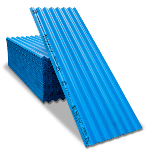 Coloured Fibre Cement Roofing Sheets-Blue