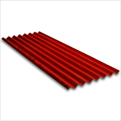 Coloured Fibre Cement Roofing Sheets- Red
