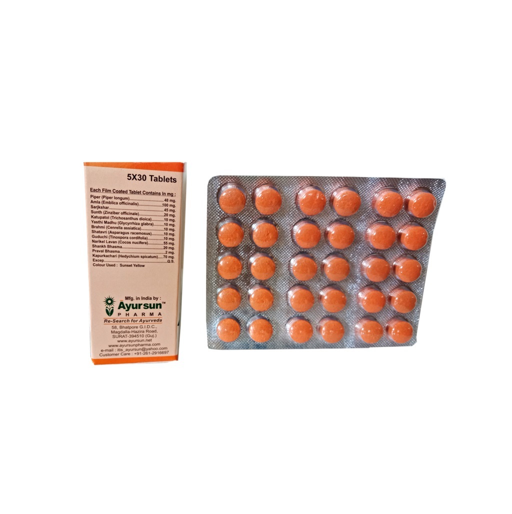 Ayurvedic Ayursun Paxid Tablet For Acidity