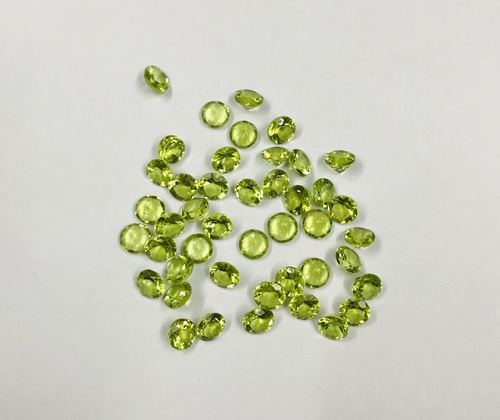 4mm Peridot Faceted Round Loose Gemstones