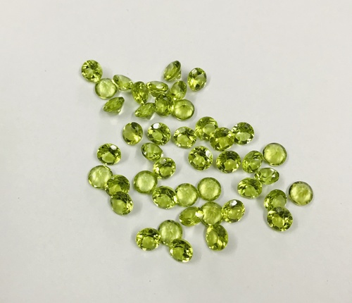 5mm Peridot Faceted Round Loose Gemstones