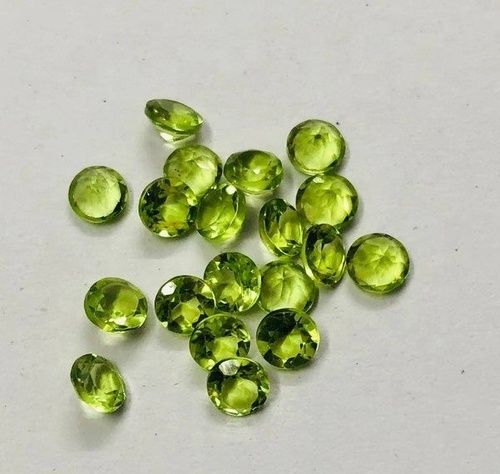 8mm Peridot Faceted Round Loose Gemstones