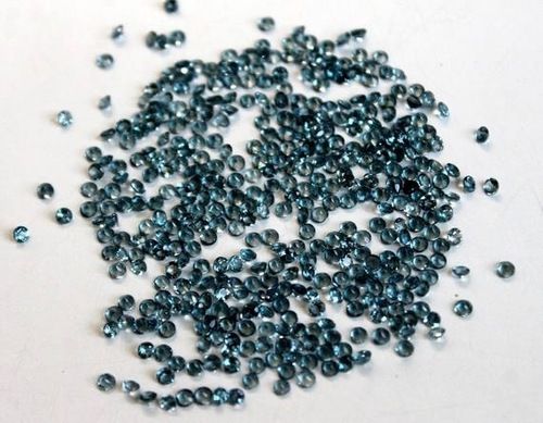 2.5mm London Blue Topaz Faceted Round Loose Gemstones