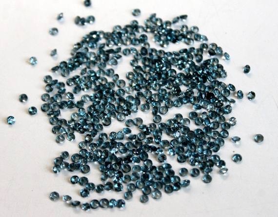 4mm London Blue Topaz Faceted Round Loose Gemstones