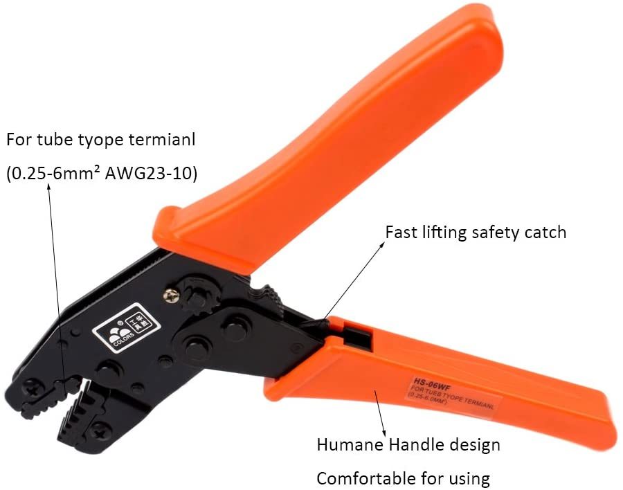 HS-06WF  Crimping tools 0.25mm to 6mm
