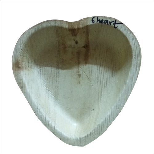 Heart Shape Areca Leaf Plate