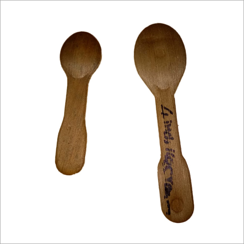 Brown Coconut Shell Ice Cream Spoon