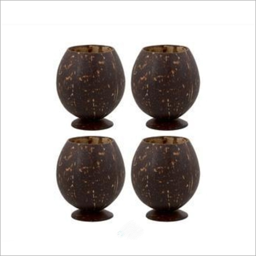 250 ml brown Coconut Shell Mug Medium