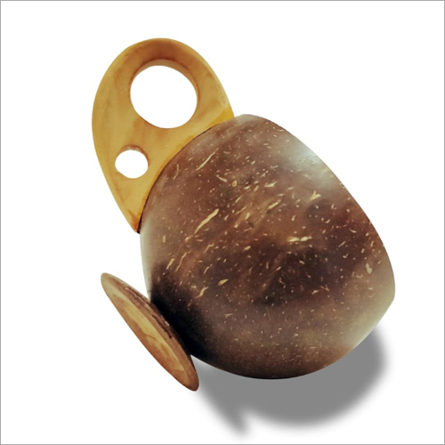 Brown Coconut Shell Tea Cup